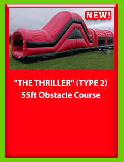 THE THRILLER 55FT OBSTACLE COURSE 2 for Hire in Carrick-on-Shannon, Leitrim, Longford and Roscommmon in Ireland. Phone us on 0894258578 today to book this unit.