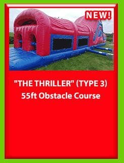 THE THRILLER 55FT OBSTACLE COURSE 3 for Hire in Carrick-on-Shannon, Leitrim, Longford and Roscommmon in Ireland. Phone us on 0894258578 today to book this unit.
