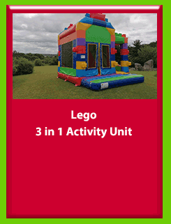 Lego 3 in 1 Activity unit for Hire in Carrick-on-Shannon, Leitrim, Longford and Roscommmon in Ireland. Phone us on 0894258578 today to book this unit.